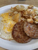 Sausage Eggs and American Fries